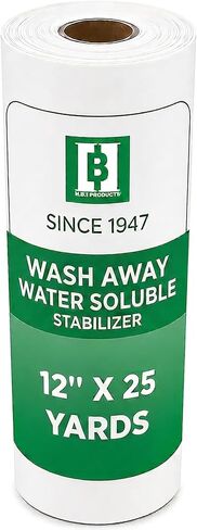 Wash Away Water Soluble Embroidery Stabilizer 12" x 25 Yards for Machine Embroidery in Saudi Arabia