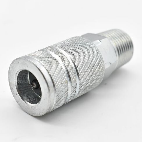 Interstate Pneumatics CH681 3/8 Inch Industrial Steel Coupler x 1/2 Inch Male NPT in Kuwait