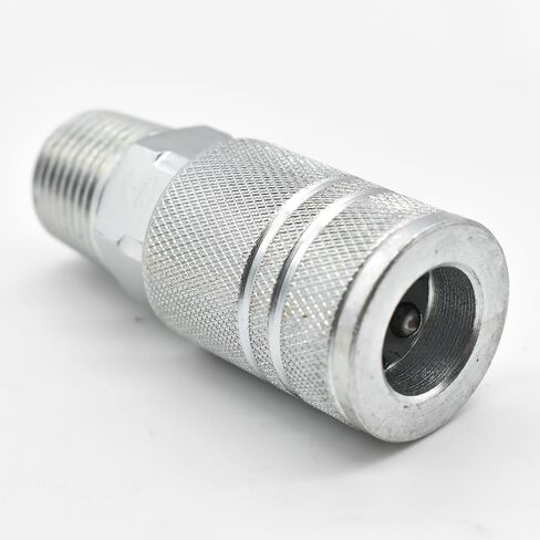 Interstate Pneumatics CH681 3/8 Inch Industrial Steel Coupler x 1/2 Inch Male NPT in Kuwait