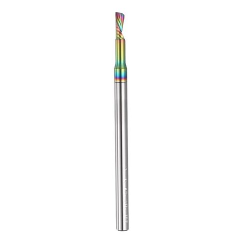 PATIKIL 1/8" Shank Downcut Spiral Router Bit, 3/32" Cutting Diameter, 1/4" Cutting Depth, Single Flute Tungsten Carbide End Mills Cutter for Woodwork Cut, Carving in Kuwait