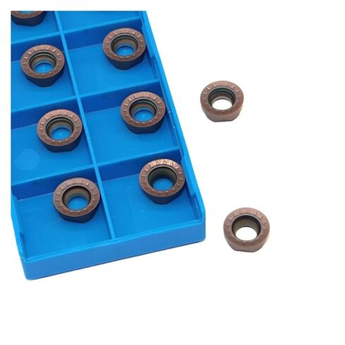 Indexable Lathe Carbide Insert 10PCS RPMT10T3MOE 15TF External Turning Tool Hard Alloy Blade Lathe Cuttinig Tools Milling Cutter in Kuwait