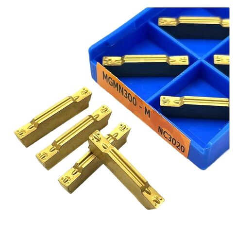 Indexable Lathe Carbide Insert 10PCS MGMN300-M PC9030 NC3020 NC3030 Lathe Metal Turning Tool Aluminum Milling Cutter Use for Stainless Steel(MGMN300-M PC9030) in Kuwait
