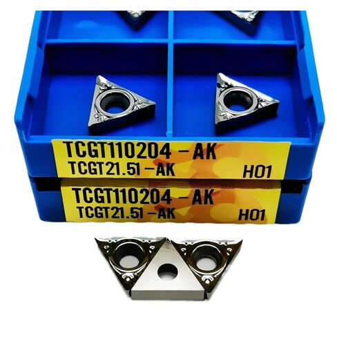 Indexable Lathe Carbide Insert 10PCS TCGT110204 TCGT110208 AK H01 Hard Alloy Internal Turning Tool Lathe Tools(TCGT110208-AK H01) in Kuwait
