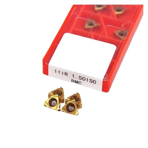 Indexable Lathe Carbide Insert 10PCS 11IR 1.5ISO BMA BMC Hard Alloy Turning Tool Lathe Thread Blade(11IR 1.5ISO BMA) in Kuwait