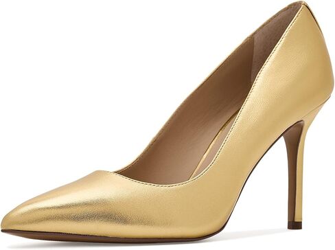 Lauren Ralph Lauren Lindella II Metallic Leather Pumps in Kuwait