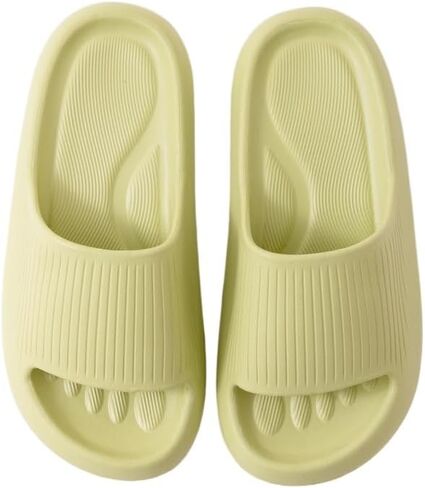 Women's Cloud Slippers - Soft Pillow Slides Thick Sole Non-Slip Shower Sandals for Indoor & Outdoor in Kuwait