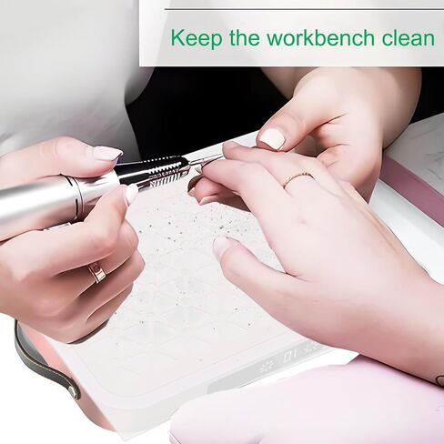 100-Pieces Replacement Nail Dust Collector Filter Paper, Compatible with Woput and Most Other Nail Dust Collectors for Nail Salon, Nail Spa, Home Use (White) 12.6 * 9.9 inches in Kuwait