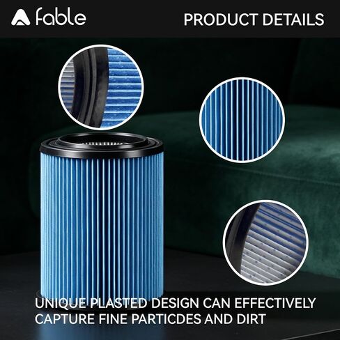 38751 Replacement Filter Fit for Craftsman CMXZVBE38751 Wet Dry Vac Filter for 5 to 20 Gallon shop vacuums, 2 Pack in Kuwait