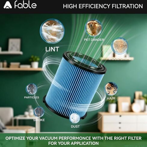 38751 Replacement Filter Fit for Craftsman CMXZVBE38751 Wet Dry Vac Filter for 5 to 20 Gallon shop vacuums, 2 Pack in Kuwait