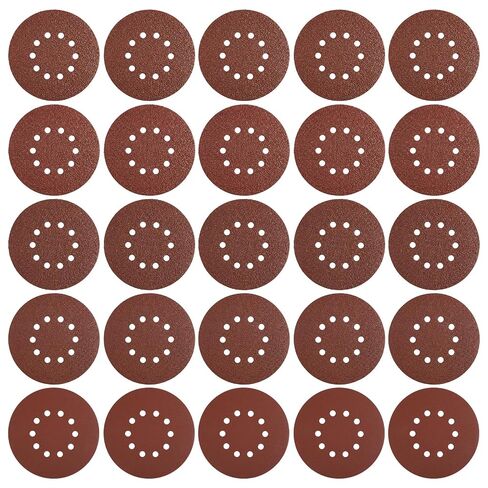 50Pack Sanding Disc 9-Inch 10-Hole Hook-and-Loop,240 Grit Aluminum Oxide Drywall Sandpaper for ‎9"Drywall Sander Pads,power sanding discs Finishing Ceiling Wood Floor60 80 120 150 240 Grit in Kuwait