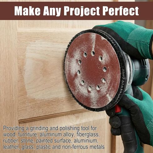 50Pack Sanding Disc 9-Inch 10-Hole Hook-and-Loop,240 Grit Aluminum Oxide Drywall Sandpaper for ‎9"Drywall Sander Pads,power sanding discs Finishing Ceiling Wood Floor60 80 120 150 240 Grit in Kuwait