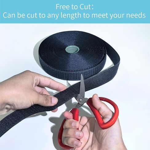 1 Inch Wide 33 Ft Long Sew on Hook and Loop Strips Fastening Nylon Fabric Tape Non-Adhesive Back Nylon Strips Fabric Fastener Industrial Strength Interlocking Tape in Saudi Arabia
