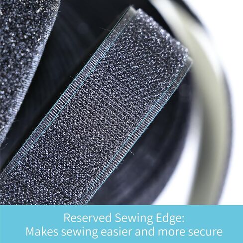 1 Inch Wide 33 Ft Long Sew on Hook and Loop Strips Fastening Nylon Fabric Tape Non-Adhesive Back Nylon Strips Fabric Fastener Industrial Strength Interlocking Tape in Saudi Arabia