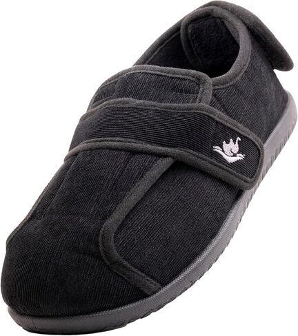 Women's 80-D Memory Foam Adjustable Wide Diabetic Slippers for Swollen Feet, Edema, Arthritis, Elderly Indoor/Outdoor in Kuwait