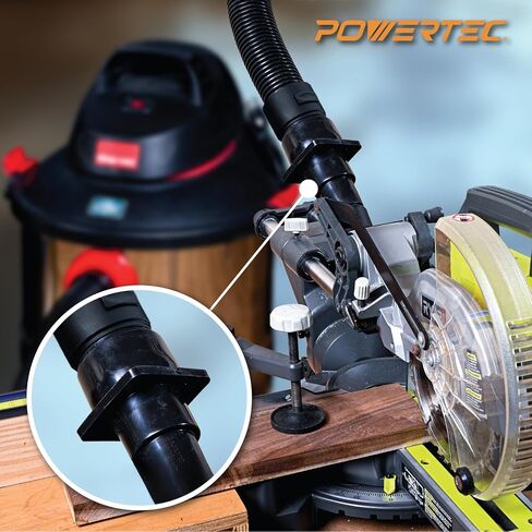 POWERTEC 70121-P2 Tool Adapter for Shop Vac Wet/Dry Vacuums, 2PK in Kuwait