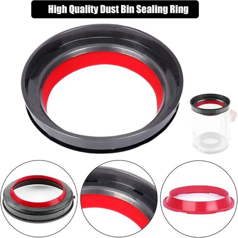 Dust Bin Top Fixed Sealing Ring Replacement Part for Dyson V12 Digital Slim,V12 Detect Slim,V10 Slim,SV18,SV20,SV30 Vacuum Cleaner Accessories, Sealing Ring + T8 Screwdriver in Kuwait