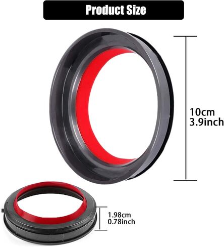 Dust Bin Top Fixed Sealing Ring Replacement Part for Dyson V12 Digital Slim,V12 Detect Slim,V10 Slim,SV18,SV20,SV30 Vacuum Cleaner Accessories, Sealing Ring + T8 Screwdriver in Kuwait