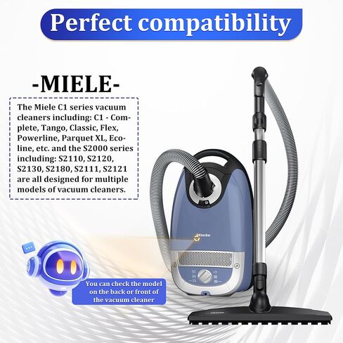 Replacement Vacuum Hose for Miele C1 Complete, Tango, Classic & S2000 (S2110, S2120, S2130, S2180, S2111, S2121) Series, 1.8m 32mm in Kuwait