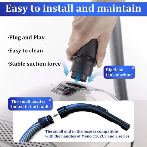 Replacement Vacuum Hose for Miele C1 Complete, Tango, Classic & S2000 (S2110, S2120, S2130, S2180, S2111, S2121) Series, 1.8m 32mm in Kuwait