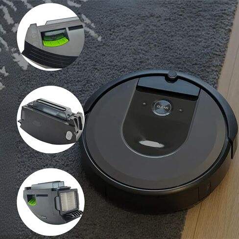 Dust Bin for iRobot Roomba E5 E6 E7 i1 i3 i3+ i4 i6 i6+ i7 i7+ i8 i8+ J7 | Dustbin Box Replacement for iRobot Roomba Vacuum Cleaner with Automatic Dirt Disposal in Kuwait
