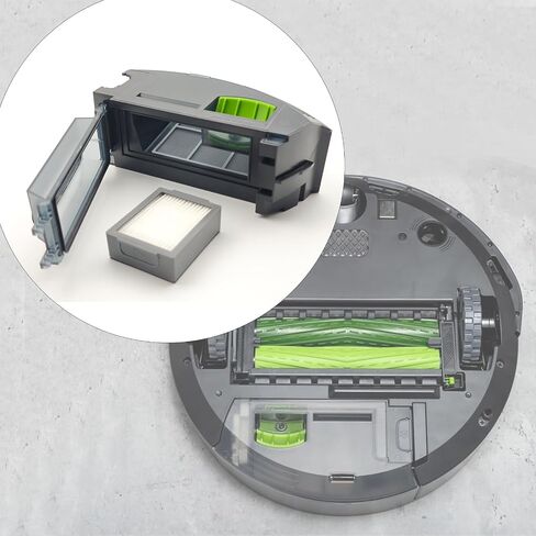 Dust Bin for iRobot Roomba E5 E6 E7 i1 i3 i3+ i4 i6 i6+ i7 i7+ i8 i8+ J7 | Dustbin Box Replacement for iRobot Roomba Vacuum Cleaner with Automatic Dirt Disposal in Kuwait