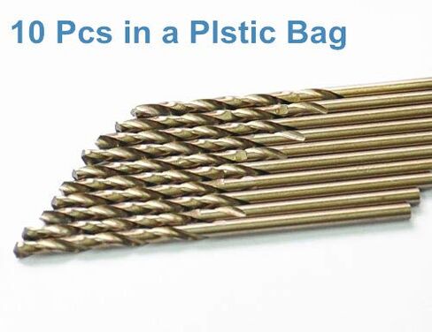 10PCS, 1/2", Cobalt Twist Drill Bits in Kuwait