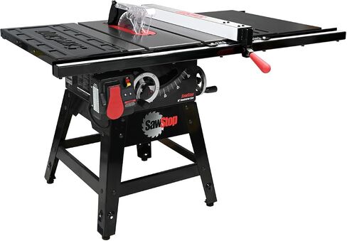 SAWSTOP Contractor Saw 1.75HP, 30" Premium Fence, Rails & Extension Table (CNS175-PFA30) in Kuwait