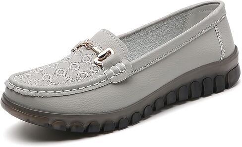 Women's Business Loafers Comfortable & Lightweight Penny Shoes PU Leather Slip On Walking Shoes in Kuwait