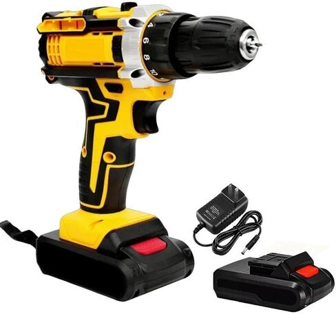 21V Cordless Drill Set, Electric Drill with Battery and Charger | for Home Repair in Kuwait