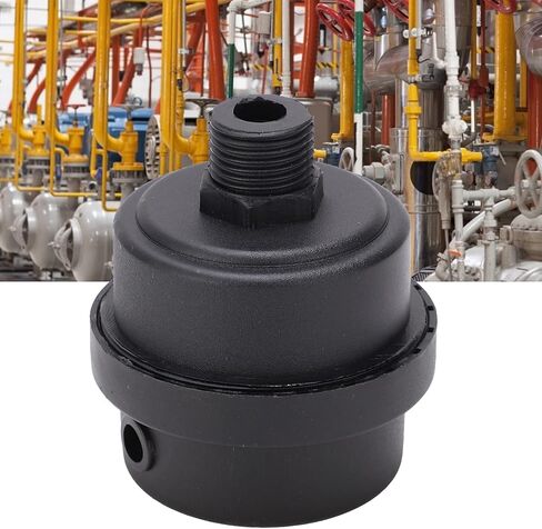 Air Compressor Filter G1 2 Intake Oil Free Muffler for Silent Oil Free Air Compressor, 58mm Outer Diameter, Reduce Noise 30% Keep Dust Out, for Workshop Garage Workstation in Kuwait