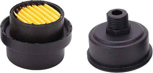 Air Compressor Filter G1 2 Intake Oil Free Muffler for Silent Oil Free Air Compressor, 58mm Outer Diameter, Reduce Noise 30% Keep Dust Out, for Workshop Garage Workstation in Kuwait