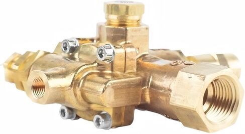 49816283C Pilot Unloader Check Valve T30 Gas Power Compressor | Solid Brass, Throttle Control Valve Port: 1/8" Female NPT, Tank Connection: 1/2" Female NPT, Inlet: 5/8" Inverted Flare in Kuwait