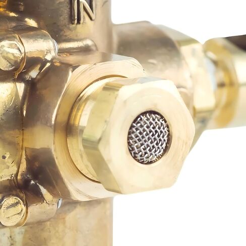 49816283C Pilot Unloader Check Valve T30 Gas Power Compressor | Solid Brass, Throttle Control Valve Port: 1/8" Female NPT, Tank Connection: 1/2" Female NPT, Inlet: 5/8" Inverted Flare in Kuwait