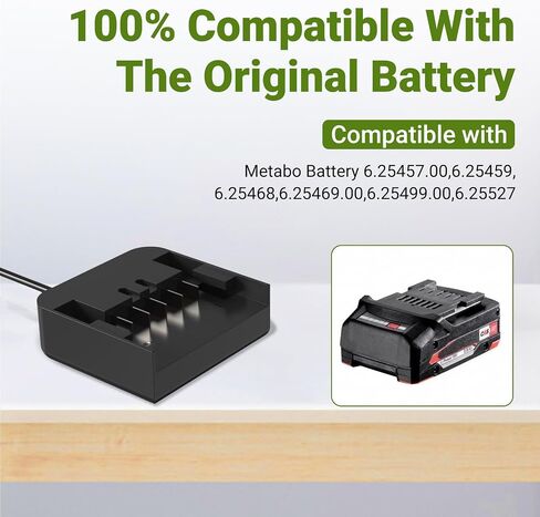 18V Lithium Charger for Metabo 18V Battery 6.25455,6.25457 | 6.25457.00,6.25459,6.25468,6.25469 battery in Kuwait