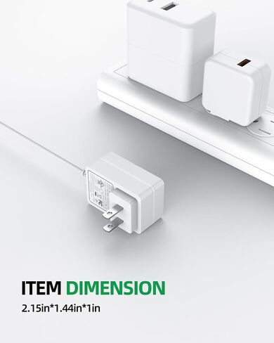Superer Charger Fit for Black and Decker Spillbuster BHSB315J BHSB320JP, Floor Sweeper for HFS115J10 HFS215J01 HFS413J10 Model Power Cord in Kuwait