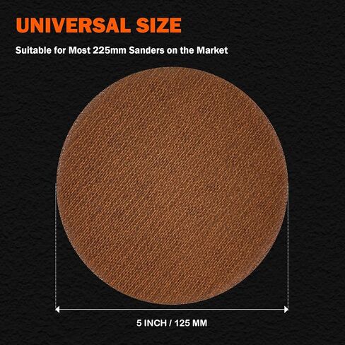 9 Inch Drywall Sanding Discs 80 Grit, 15PCS Mesh Sandpaper Hook and Loop for Drywall Sander, Abrasive Dust-Free Net Sanding Pads for Wall Grinding, Floor Sanding in Kuwait