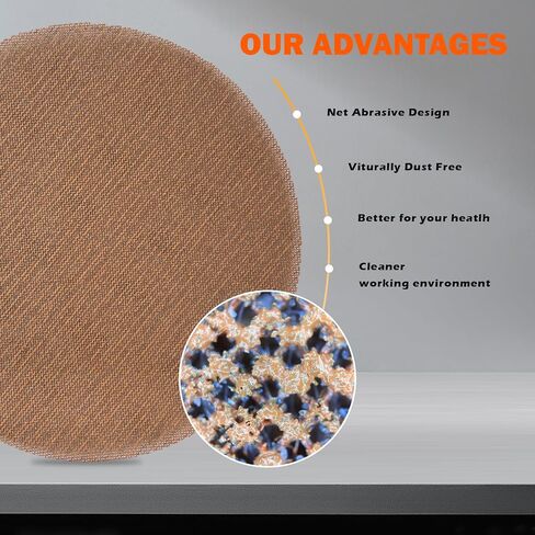 9 Inch Drywall Sanding Discs 80 Grit, 15PCS Mesh Sandpaper Hook and Loop for Drywall Sander, Abrasive Dust-Free Net Sanding Pads for Wall Grinding, Floor Sanding in Kuwait