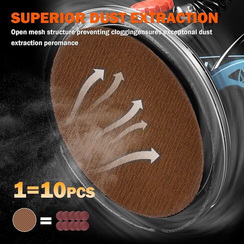 9 Inch Drywall Sanding Discs 80 Grit, 15PCS Mesh Sandpaper Hook and Loop for Drywall Sander, Abrasive Dust-Free Net Sanding Pads for Wall Grinding, Floor Sanding in Kuwait