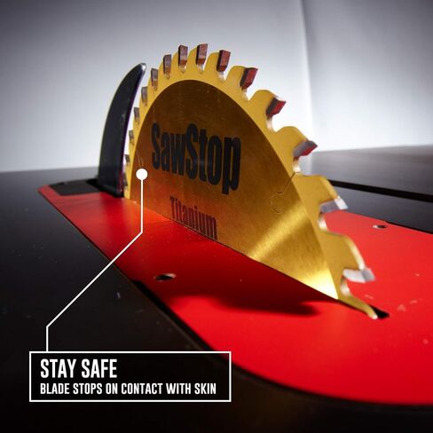 SAWSTOP 10-Inch Contractor Saw, 1.75-HP, 52-Inch Professional T-Glide Fence System (CNS175-TGP252) in Kuwait