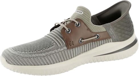 Skechers Men's Slip-ins Delson 3.0 Roth Taupe Brown/Wide / 10 in Kuwait