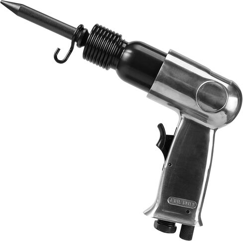 150mm Air Hammer Kit, 4500 BPM Heavy Duty Pneumatic Hammer with 4 Chisels & Quick-Change Retainer Spring, Professional Air Chisel Set for Metal Cutting, Rust Removal and Masonry Work in Kuwait
