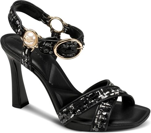 KARL LAGERFELD Women's Daelin Ankle Strap Evening Dress Heel in Kuwait