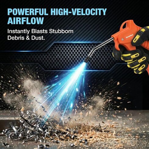 Air Blow Gun – Precision Nozzle | Brass valve and stainless steel nozzle withstand 1.8 MPa. 500 L/min output clears garage debris, PC fans, and car parts. in Kuwait