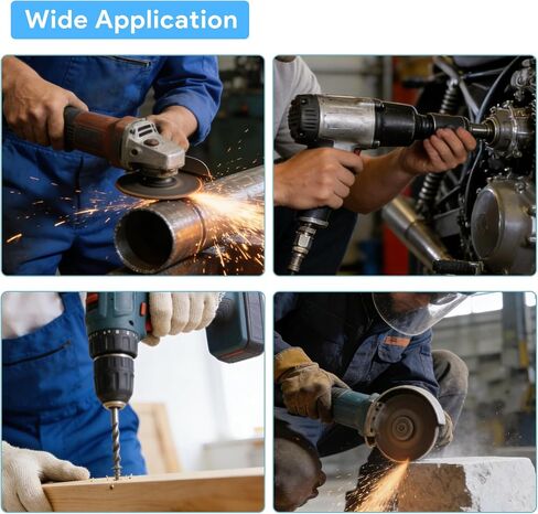 60PCS Carbon Brushes Replacement Kit, 10 Sizes Motor Carbon Brushes for Power Tools, Copper-Graphite Electric Motor Brushes for Angle Grinder, Hammer Drill, Circular Saw, Vacuum Cleaner in Kuwait