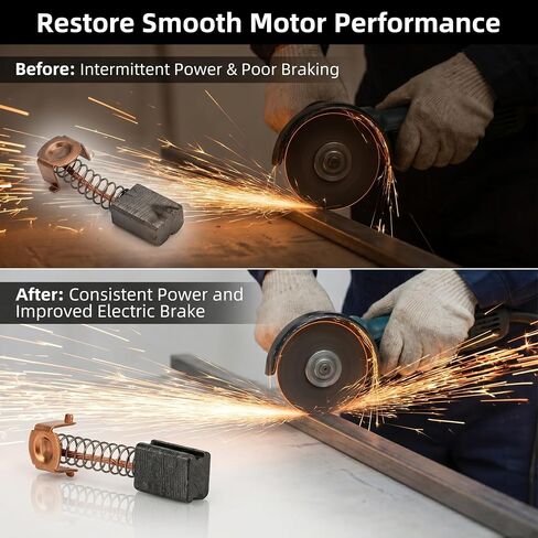 G720 Carbon Brushes – Compatible with Black & Decker G720-B3, G720K-B3, GR750K, PF600-B3 Angle Grinder Motor – 6-Pack in Kuwait