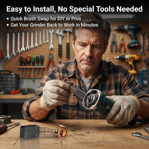G720 Carbon Brushes – Compatible with Black & Decker G720-B3, G720K-B3, GR750K, PF600-B3 Angle Grinder Motor – 6-Pack in Kuwait