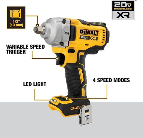 DEWALT 20V MAX 1/2 and 3/8 in. Cordless Impact Wrench Combo (DCK206D1P1) in Kuwait