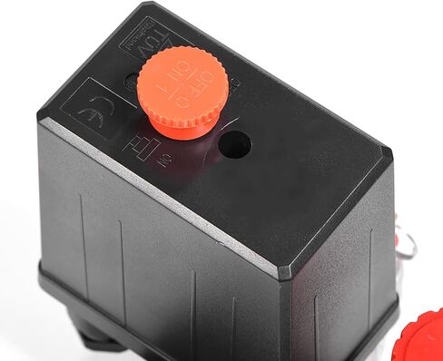 Air Compressor Pressure Switch with Gauges - Central Pneumatic Compressor Parts for Precise Air Regulation in Kuwait