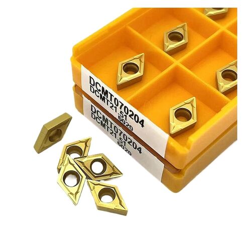 High Toughness Turning Blade Machine Accessories 10PCS DCMT070204 15TF 6020 Hard Alloy Internal Turning Tool Suitable for Stainless Steel(DCMT070204 15TF) in Kuwait