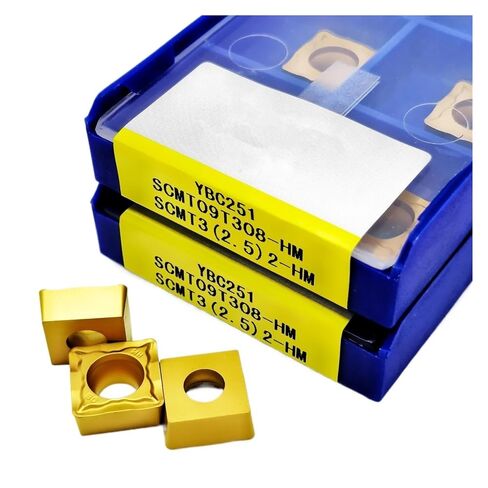 High Toughness Turning Blade Machine Accessories 10PCS SCMT09T304 SCMT09T308-HM YBC251 Hard Alloy External Turning Tool Lathe Tools Indexable(SCMT09T308-HM YBC251) in Kuwait